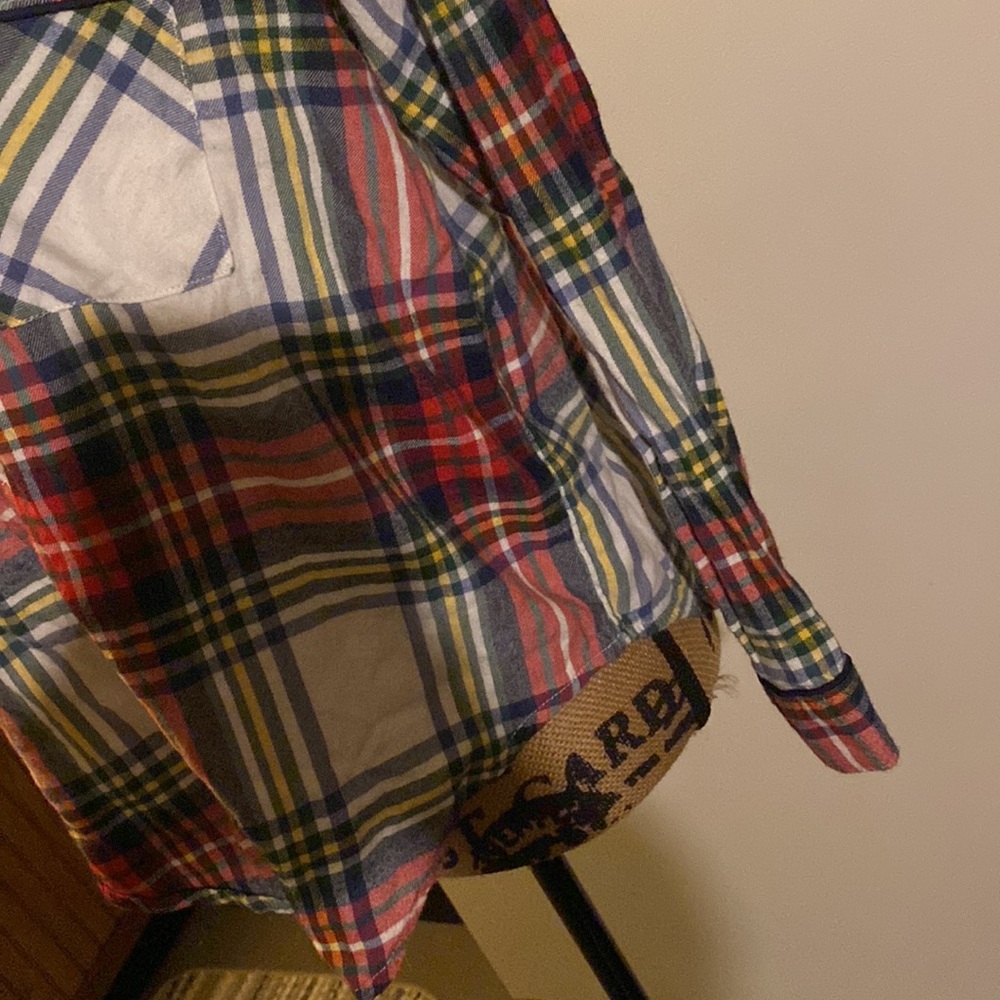 AERIE plaid flannel button down shirt size women’s extra small - Picture 7 of 10